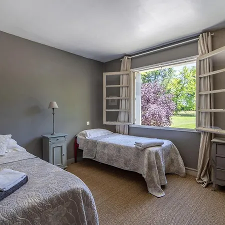 빌라 Double Cottages Dans Parc Chateau - Piscine Privee - 14 Pers